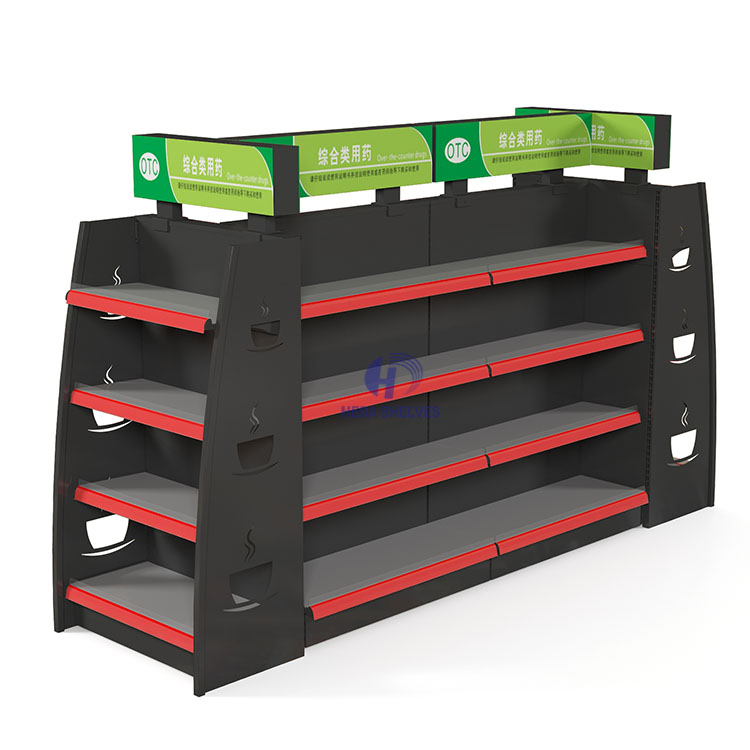 Durable Gondola Store Supermarket Shelves