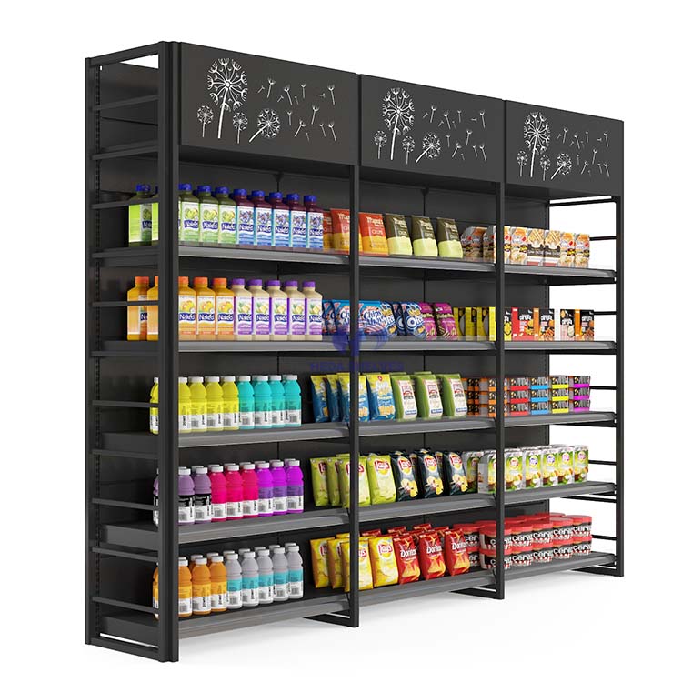 Single Side Supermarket Shelf