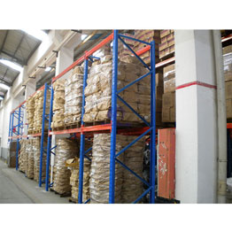 Pallet warehouse storage shelves